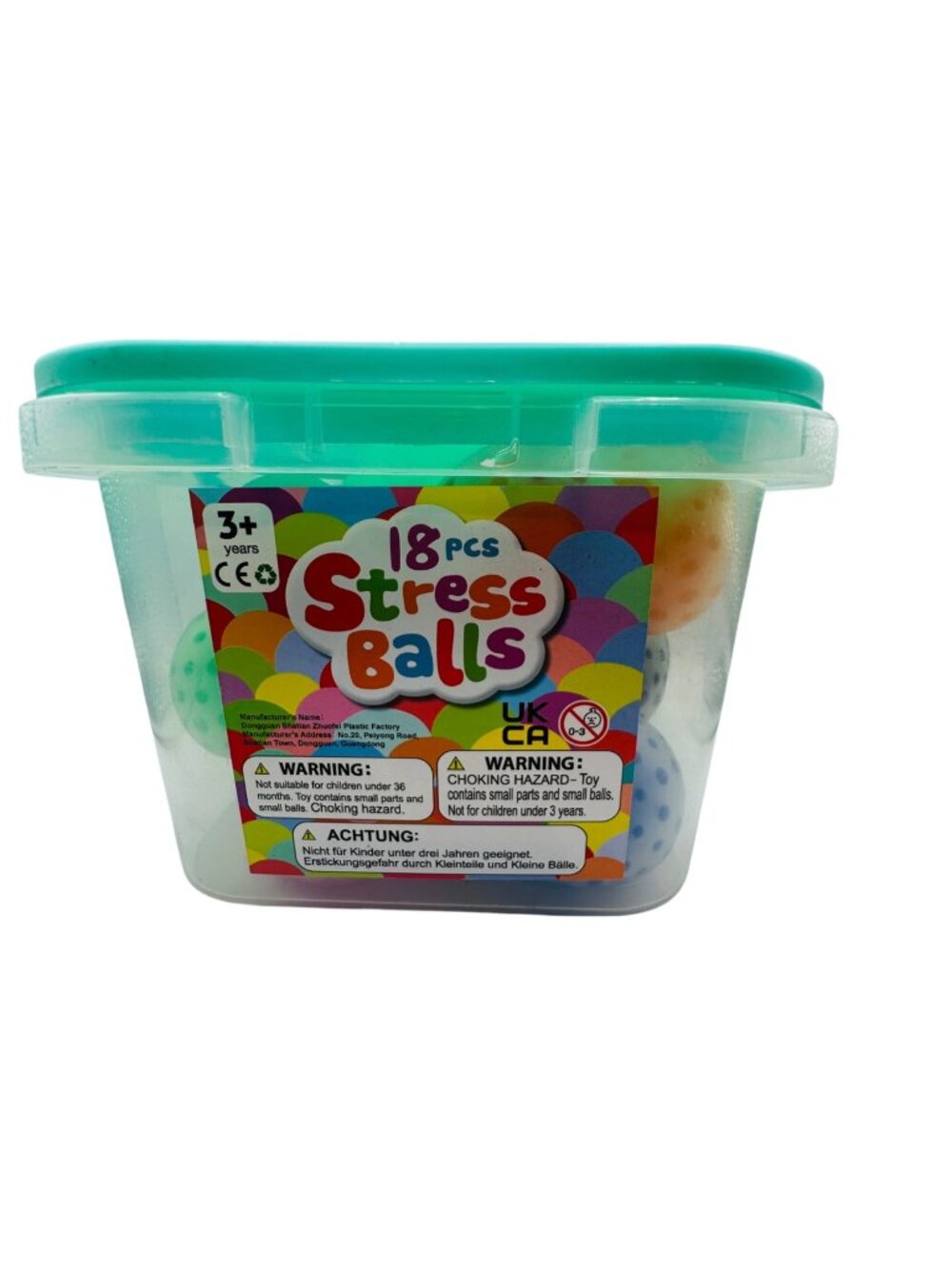 18 Pcs Stress Balls Sensory Toys For Kids & Adults Small Fish Polka-Dot Design D